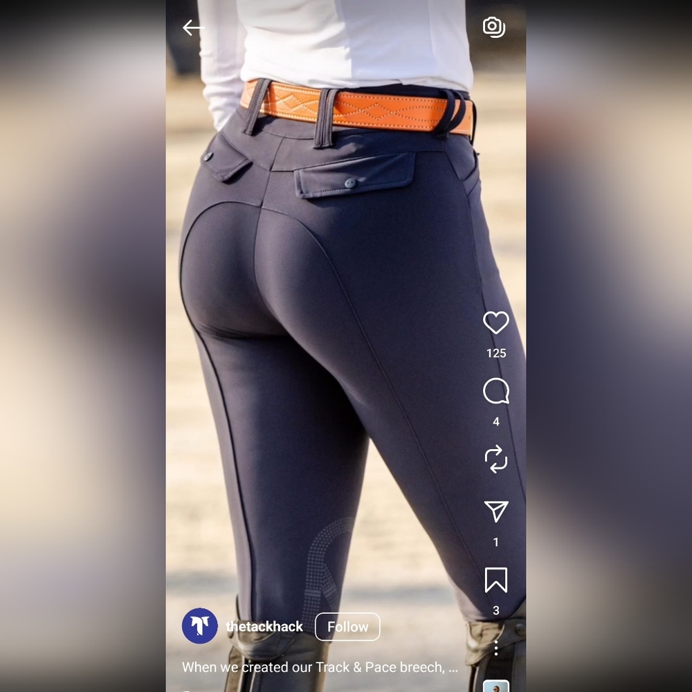 Riding Breeches The TackHack 'Track & Pace'- Women's 28 Black